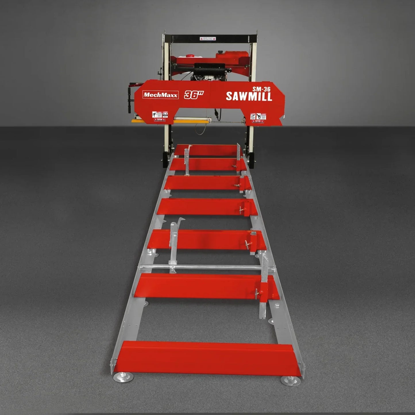 36" MAX Portable Sawmill, 25HP 688cc HONDA GX690 V-Twin Engine, 36" Board Width, 20' Track Length, (10 x Blades Included), SM-36HMAX