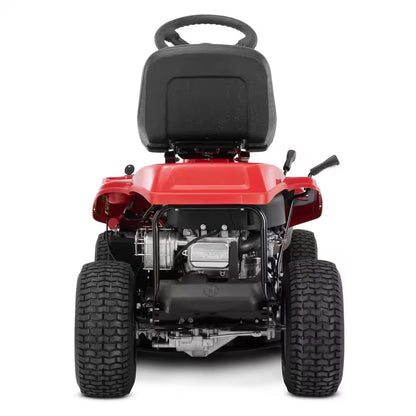 30 In. 10.5 HP Briggs and Stratton Engine 6-Speed Manual Drive Gas Rear Engine Riding Mower with Mulch Kit Included